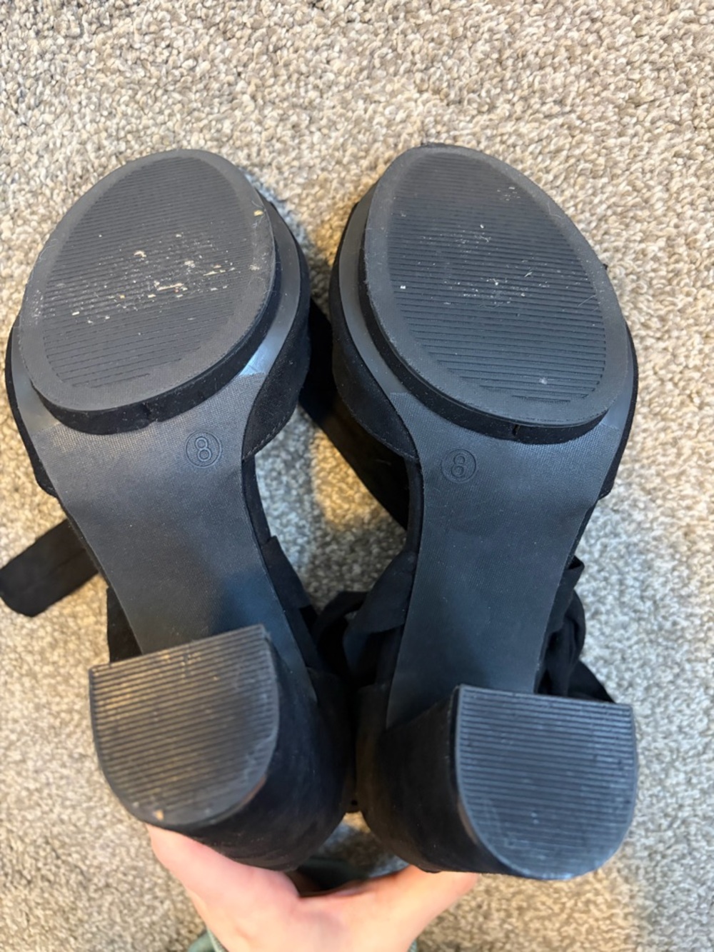 Lulus Black Wrap-Ankle High Heels - Picture 4 of 5